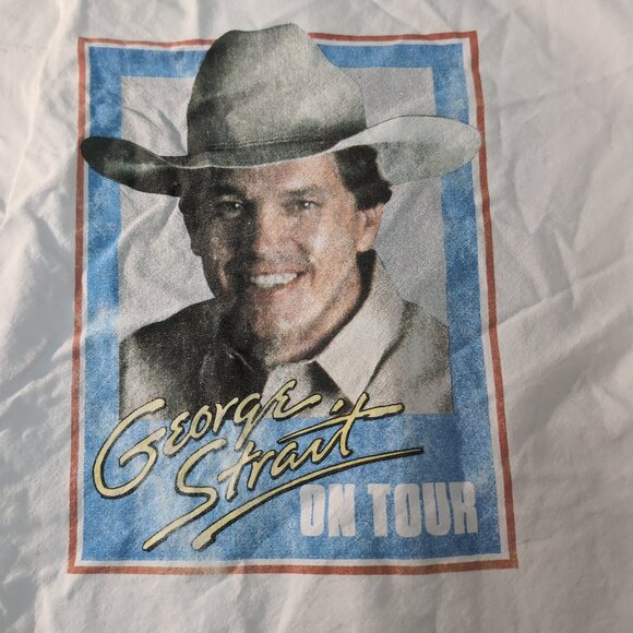 George Strait Tour Sweatshirt White Graphic Crewneck Vintage Style – Unisex 25" - Picture 2 of 8